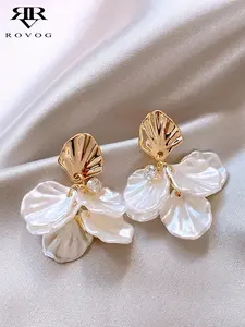 Elegant Shell Design Dangle, Statement Earrings, Fashionable Jewelry for Women, Daily Clothing Decor, Trendy All-match & Exquisite Jewelry for Birthday Gift