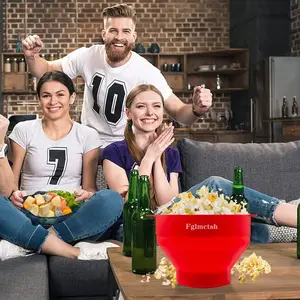 The Original Microwave Popcorn Popper, Silicone Popcorn Maker Collapsible Bowl BPA -Free, Hot Air Popcorn Maker, No Oil Required