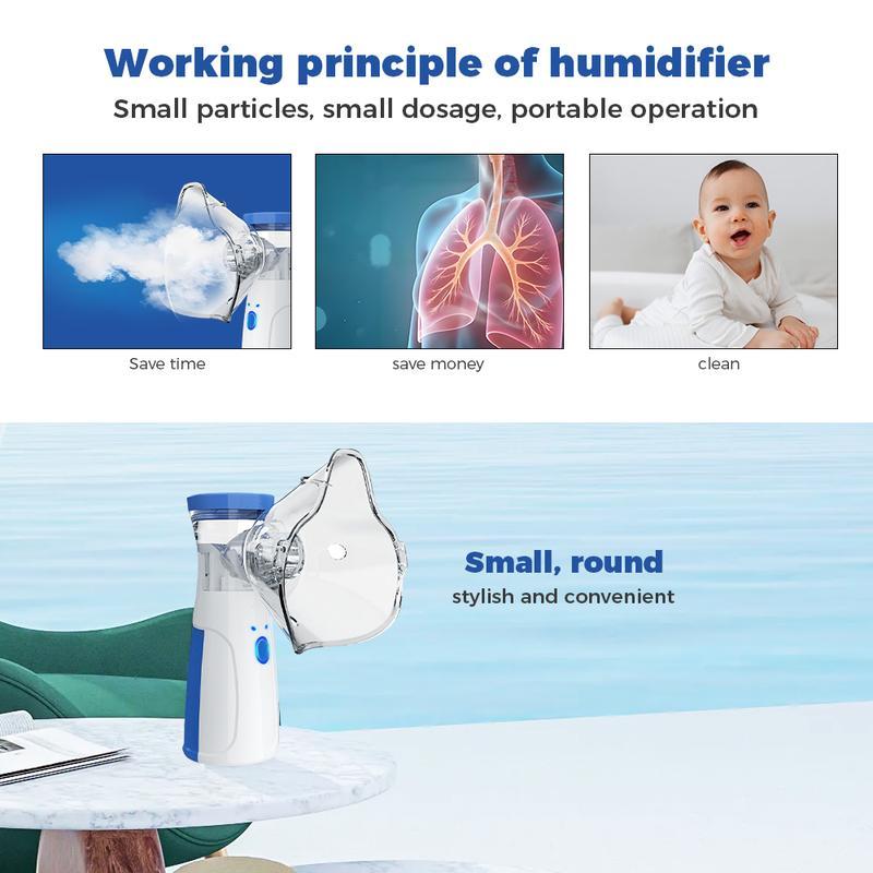 Portable Smart Humidifier with Auto-Cleaning & Dual Modes, Rechargeable Handheld Humidifier for Respiratory Care at Home/Travel, Adult & Kid-Friendly Design[0]