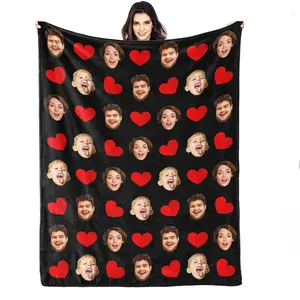 Click “Shop Chat”, Send Photos, Custom Photo Blankets, These Personalized Photo Blankets are Made of Soft Wool and Lambskin, Perfect for Weddings, Mother's Day, Father's Day, Valentine's Day Gift, Various Styles Avai