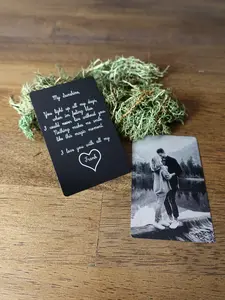 Memories in Aluminum: Personalized Photo Wallet Card