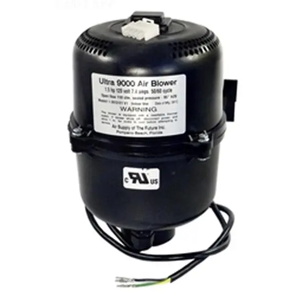 212 MAIN Ultra 9000 Spa Air Blower, 1.5 HP Portable Aeration System for Swimming Pools and Hot Tubs with 4-Pin Cord, 120V, 7A, 4-Pin Amplifier Cord