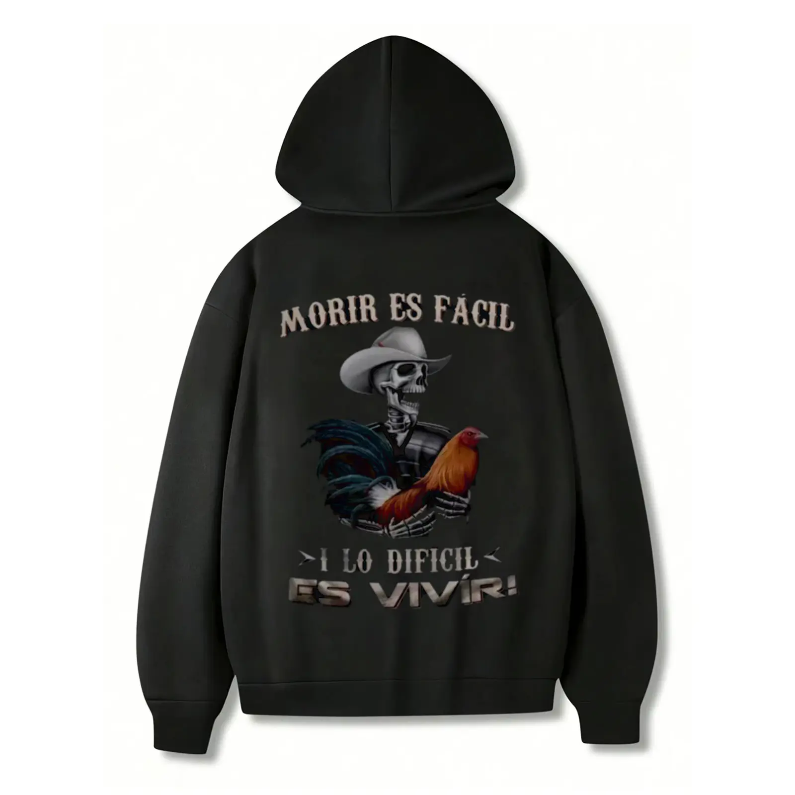 Men's Moris Es Facil Mexican Style T-Shirt, Big Rooster Gamefowl Shirt, Father's Day Ideal Gift, Shirt For Dad For Husband For HimCotton Menswear Casual Top