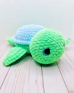 Handmade Crochet Jumbo Turtle