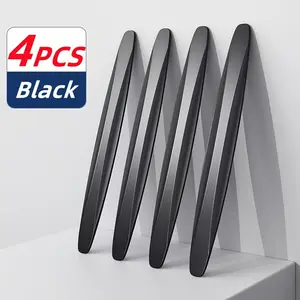 4 - Piece Universal Rubber Car Bumper Set: Front & Rear Collision Protection with Scratch - Resistant Design