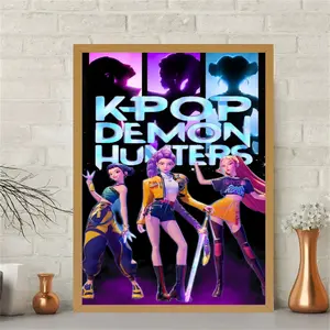 Trendy Huntress Group Poster, Vibrant Cartoon Design, High-Quality Print, Home Decor Art Wall Hanging, Bedroom Decoration, Living Room Fashionable Canvas, Art Illustrations