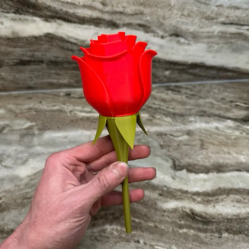 3d printed rose 3d printed rose