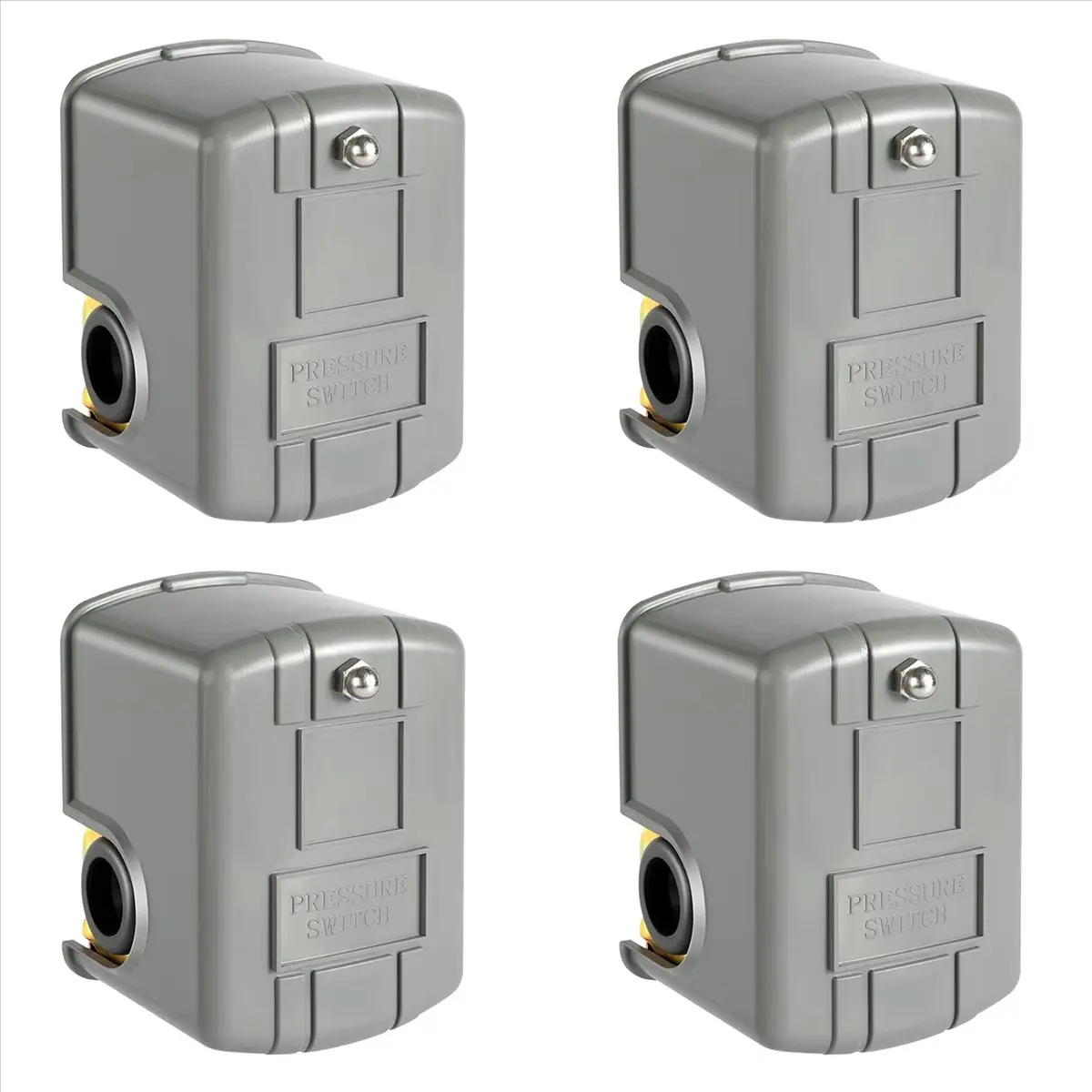 4X Pessure Switch for Well Pump, 40-60Psi Water Pressure Switch Adjustable Differential, 1/4 Inch Female NPT