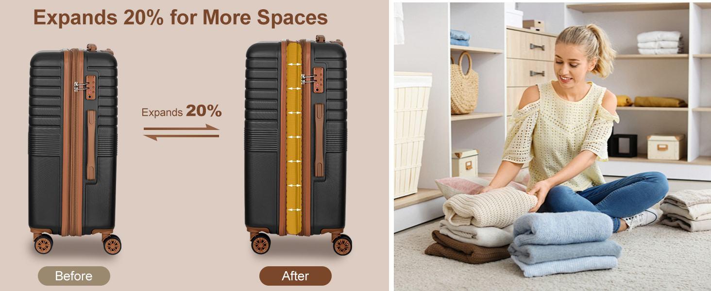 SUNSPRISE Carry On Luggage 20 Inch