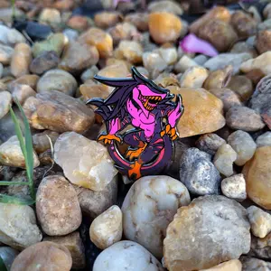 Berserker | The Eyeless Demon Beast / Spiky / Furry Fursona / Creature Enamel Pin