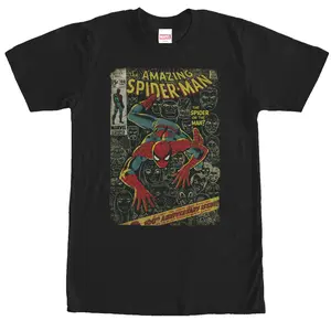 Marvel Men's Short-Sleeve Spider-Man Comic Book Anniversary  Men's Graphic Tee's, Menswear T-Shirt