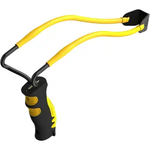 Ambush Slingshot for Archery, Lightweight Compact Pocket-Sized Design with Brushed Leather Pouch and Ammo, Sports & Outdoor Leisure Recreation Equipment