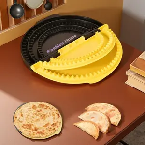 3in1 Tortilla Sealer for 6-8-10" Flour Tortillas Makes Sealed Tacos Quesadillas Burritos Mess-Free Meals BPA-Free Dishwasher Safe Kitchen