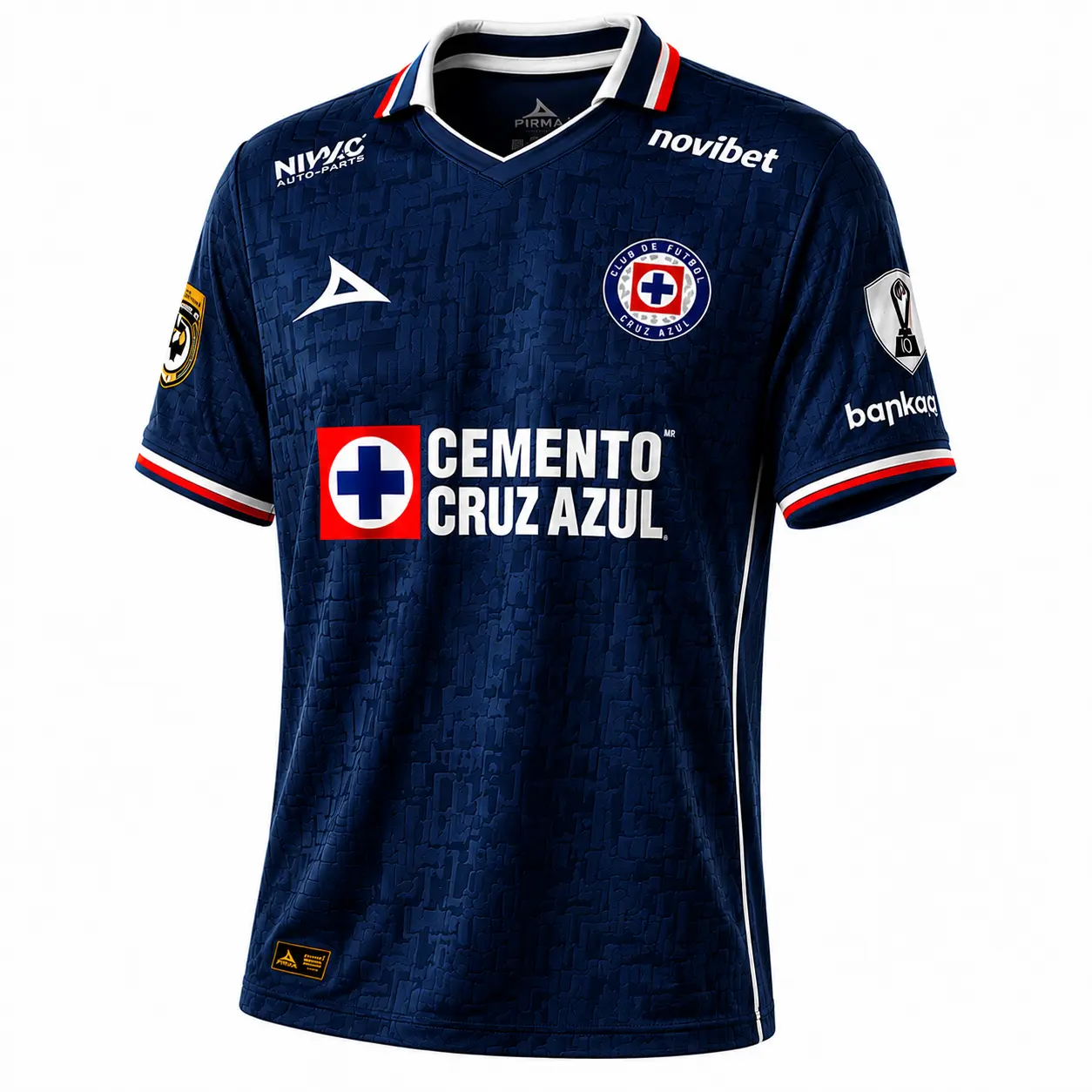 Personalize Liga MX Cruz Azul 2026–2027 Polo Style Collar Jersey for Fans - Navy