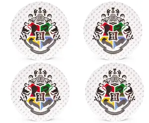 Harry Potter Hogwarts Crest 10-Inch Melamine Dinner Plates | Set of 4