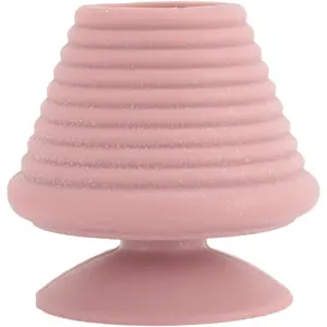 Bathtub Overflow Drain Cover Silicone Bathroom Overflow Drain Cover Tub Stopper with Suction Cup Bathtub Drain Stopper (Pink)