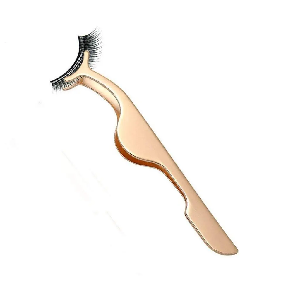 False Eyelashes Applicator Tool Set with Magnifying Lens, 3-Piece Kit Including Tweezers, Nipper, Eyelash Extension & Remover Support, Free Shipping