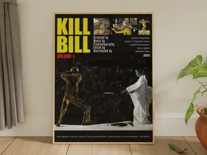 Kill Bill Volume 1 Poster, FHD Wall Decor Wall Hangings,Museum Poster. Poster Decor Room, Movie Poster