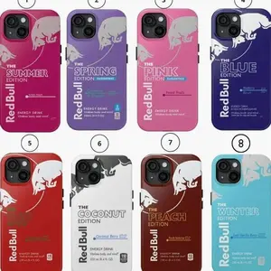 Drink Edition Redbull Collection – Premium Tough Phone Case 2026 HY827 | Phone Case Suitable for iPhone 17-11 Pro Max/Plus and  Samsung Galaxy S23-25
