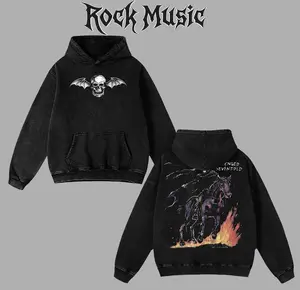 Avenged Sevenfold Band Tee Washed – Vintage Acid Wash Heavy Cotton Oversize Unisex Rock Band T-Shirt, Sweatshirt & Hoodie, Retro Y2K Metalcore Streetwear Top, A7X Tour Merch Menswear for Fans men clothing