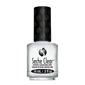 Seche Base Coat Nail Polish - Crystal Clear, Gel Nail Polish Base Coat, Chip Resistant Primer for Lasting Manicures, 0.5 fl oz