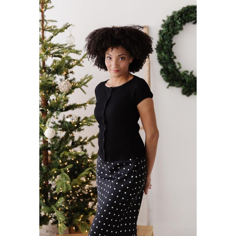 FREE PEOPLE MOST WANTED CARDI IN BLACK