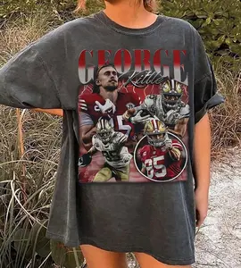 Vintage George Kittle Classic 90s Graphic Tee, Football shirt, Gift For Fan,Vintage 90s Shirt, American football Shirt, Vintage Bootleg, Gift, Retro Tshirt Cotton Menswear