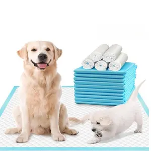 Dog urine pad, super absorbent and oversized disposable dog training pad, quick drying and leak proof dog bedpan pad, suitable for small dogs, puppies and cats Dog Pee Pads Leakproof