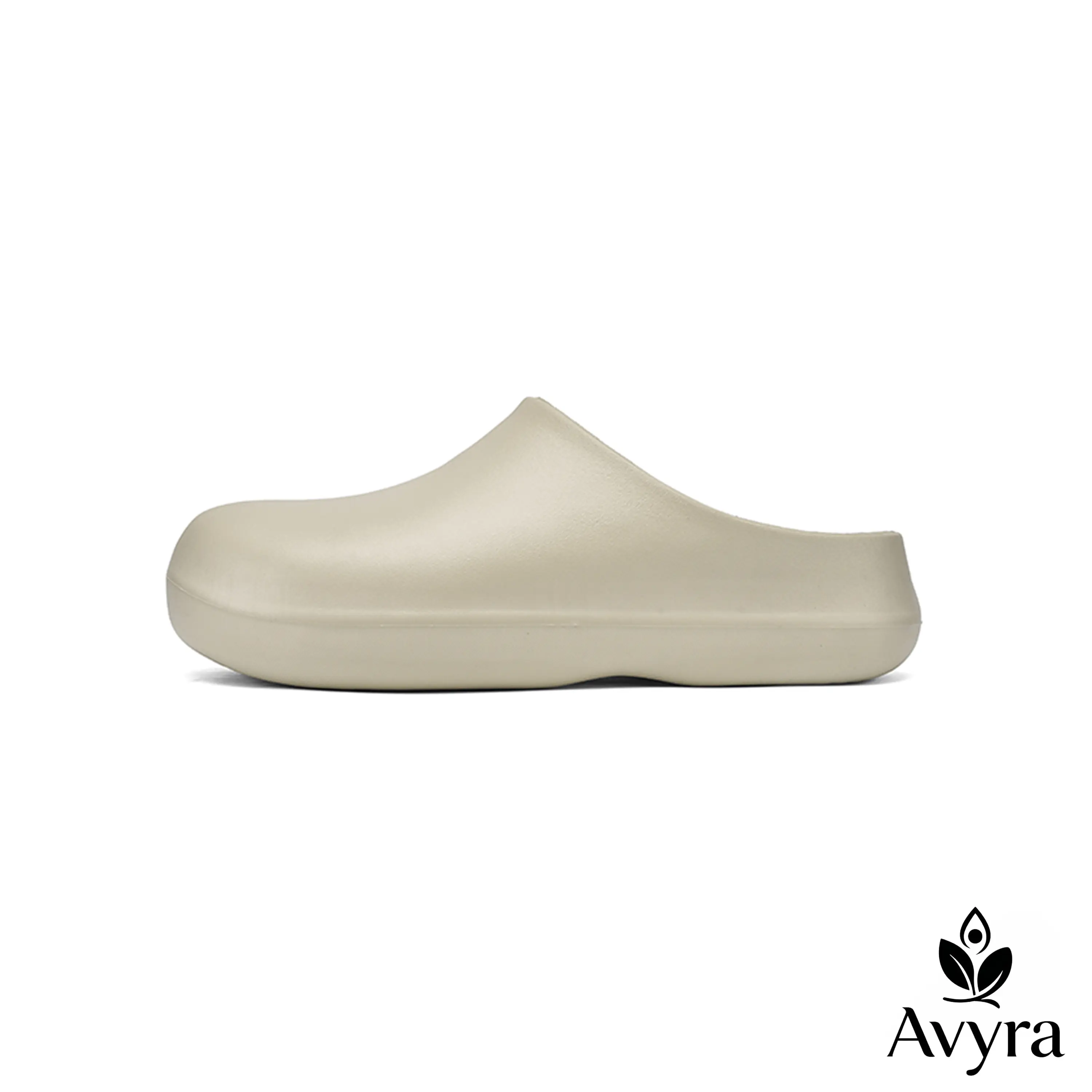 Women's Solid Khaki EVA Platform Clogs - Unisex Slip-On Closed-Toe Footwear, Waterproof, Non-Slip, Cushioned, Lightweight Shoe for Daily Walking, Kitchen Use, Walking Shoes, Platform Heel, Slide, All Season, Eva Slippers, Eva Upper
