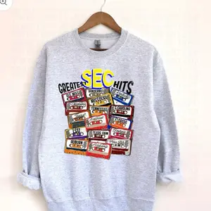 SEC Greatest Hits Sweatshirt, Football Sweatshirt, Football Crewneck, SEC Football Sweatshirt
