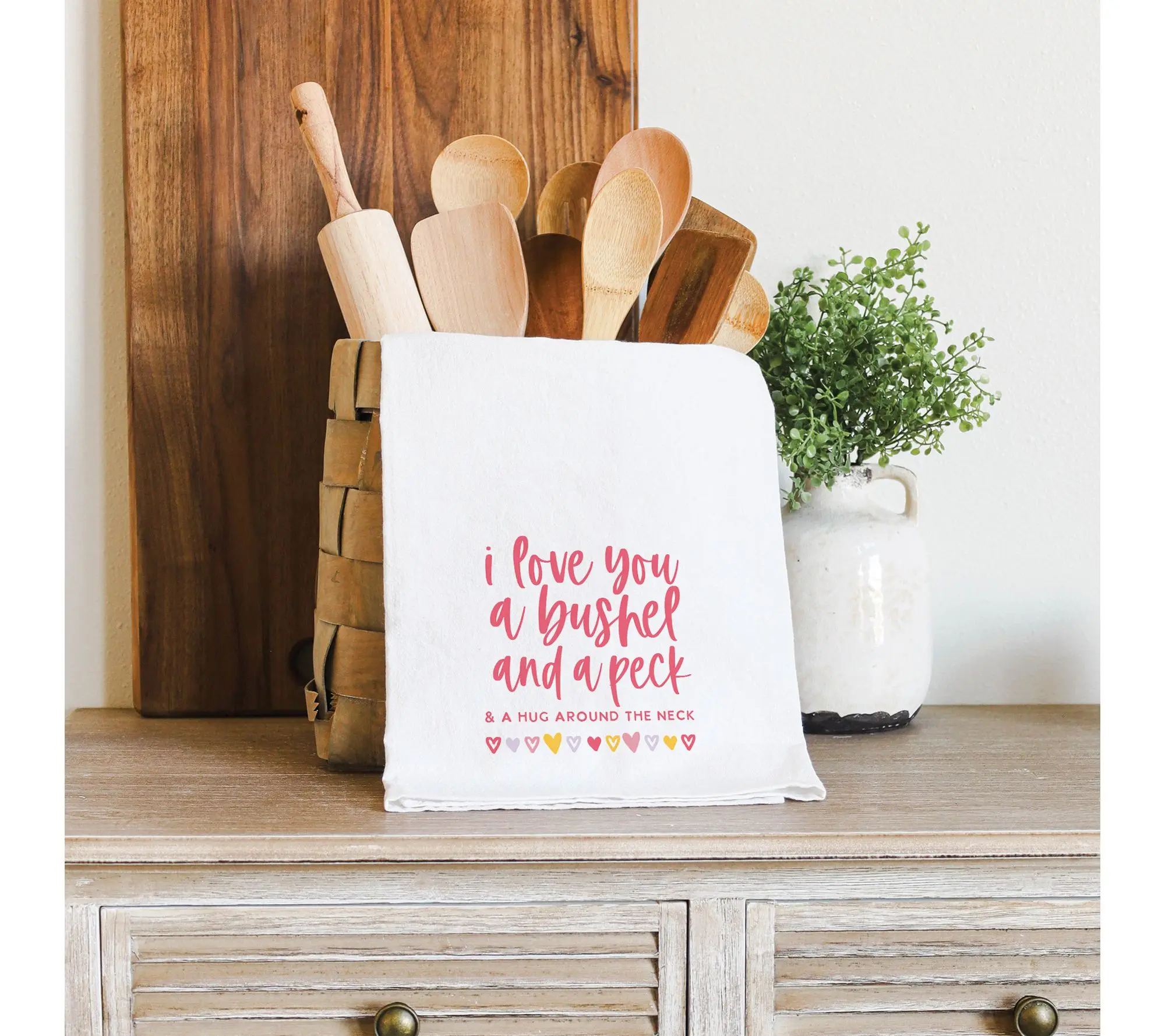 Sincere Surroundings 29" Valentine's Day Tea Towel