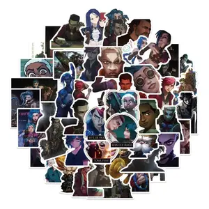 Arcane Fan Gift Pack – 50 Durable Vinyl Stickers | Perfect Stocking Stuffer for Gamers & Anime Lovers Scrapbook Photo Album