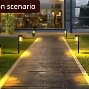 6 Pcs Solar Lights Outdoor Pathway Garden Decor Yard Patio Walkway Landscape Lighting Lawn Stake Decoration Ideal for Courtyards Flower Beds Terraces Porches Sidewalks Housewarming Birthdays Holidays