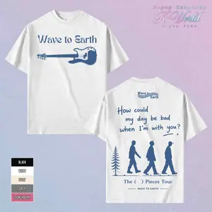 Wave To Earth Miffy Shirt Cute Soft T-shirt Unisex Graphic, Comfort Colors W2E T shirt, Vintage Menswear Top Tee Outfit, W2e Shirt, The Pieces Tour 2026 Merch Tshirt, Summer Flows Fan Merch