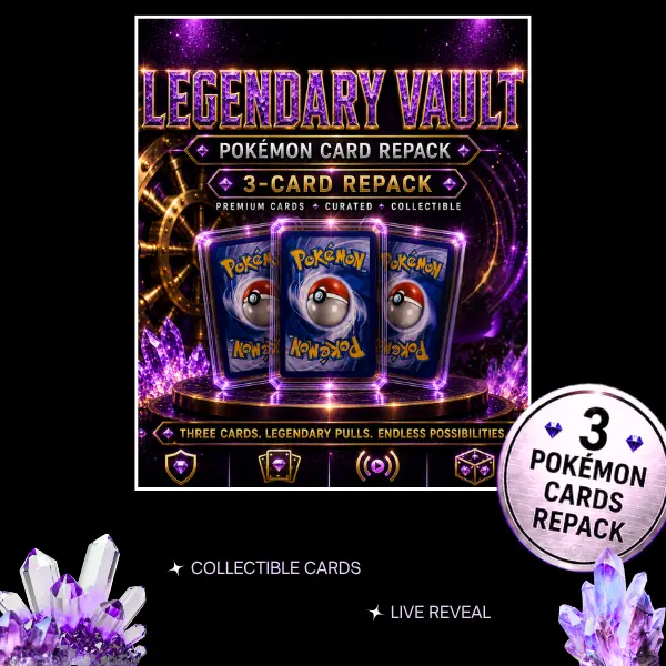 3 Collectible Non-Sports Pokémon Trading Card Repacks From Legendary Vault