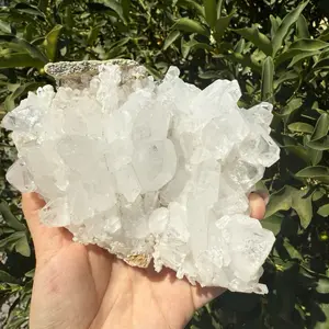 Himalayan Quartz Cluster 609g,Pakistan Mountain Quartz Healing Stone,A89