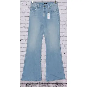 Express Stretch Light Wash Denim 70s Flare Jeans Size 6R NWT