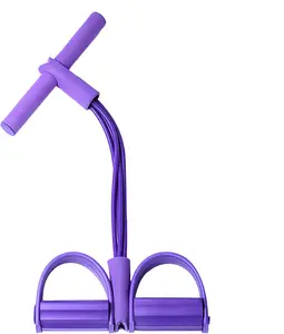 Pedal Resistance Band for Bodybuilding Women's Fitness Equipment, Multifunctional Pull Rope, Suitable for Home and Gym Exercises,, Multifunctional Pole Stretch Band, Waist Trainer Foot Pedal Pilates Exercise Abs Board Original Stretch Band Resistance Band