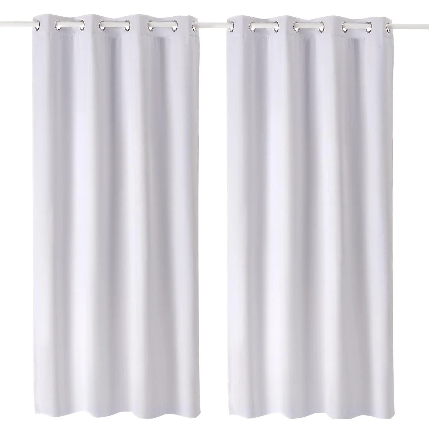 【SummerFinds】VEVOR Blackout Curtains,  84 Inch Length 2 Panels Set, 52 Inch Wide Each, Thermal Insulated 100% Blackout Light Blocking Drapes, 3-Layer, with Grommets, Curtains for Bedroom Living Room Window, White