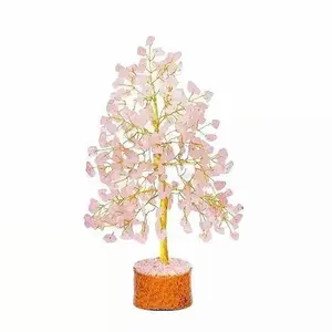 Rose Quartz Tree - Crystal Tree - Crystals and Gemstones - Quartz Crystals - Feng Shui Money Tree - Housewarming Tree - Spiritual Gifts - Tree of Life Decor - Pink Crystal - Crystal Bonsai Tree