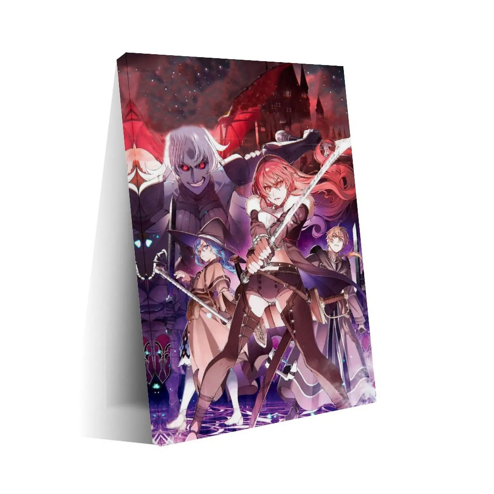 Japanese Anime Mushoku Tensei Vibrant Canvas Wall Art Print 443 - Framed/Unframe-Style, Multi-Sizes (08x12in,12x18in,16x24in,20x30in(50x75cm),24x36in(60x90cm)), Waterproof Home Decor for Bedroom, Living Room, 12X18 Inches, 20X30inch(50X75cm)