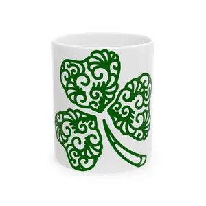 Clover Ceramic Mug, (11oz, 15oz)