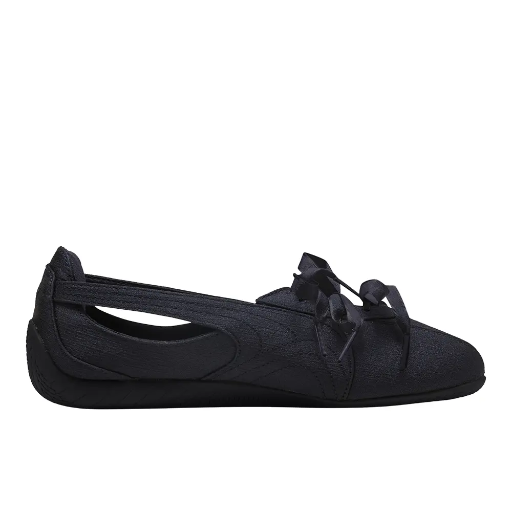 PUMA Womens Speedcat Ballet Nova Satin Sneakers Shoes Casual - Black