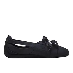 PUMA Womens Speedcat Ballet Nova Satin Sneakers Shoes Casual - Black