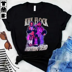 Kay Flock Rap Purple Bootleg Design T-Shirt
