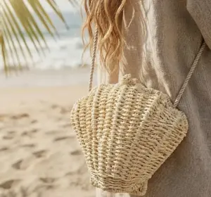 MMA9210KA Braided Seashell Bag