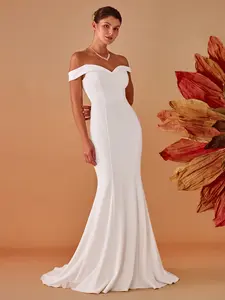 Ever-Pretty Off the Shoulder Mermaid Corset Eloping Dress for Wedding 00247