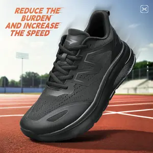 Mens Slip On Running Shoes Athletic Walking Trainers Lightweight Breathable Mesh Tennis Sneakers Boy Casual Closed Footwear Runner Training