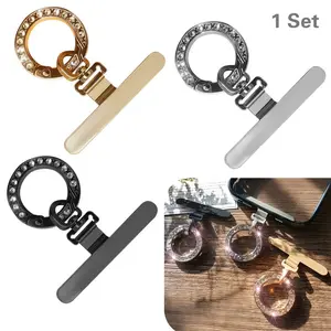 Luxury Stainless Steel Phone Charm, 360° Rotating Design, Ultra-Thin Invisible Metal Patch, Compatible with All Models, Perfect Gift Choice