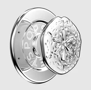 PopSockets Enamel Silver Dollar MagSafe PopGrip, Mobile Phone Accessory, 360-Degree Rotatable Phone Stand